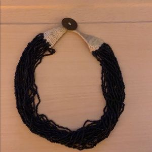 Black beads necklace